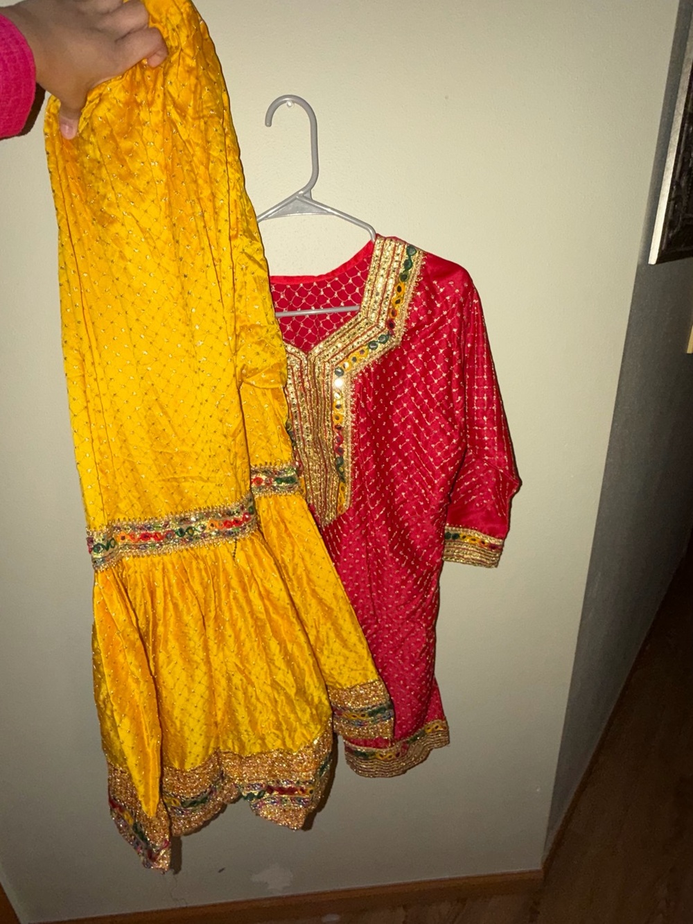 3 piece colorful desi outfit